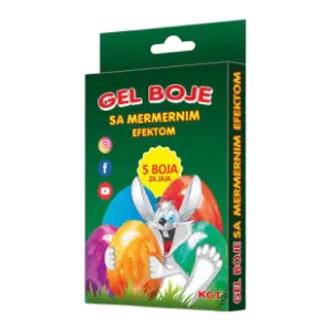 Gel boja za jaja mermer KGT 5kom slide slika