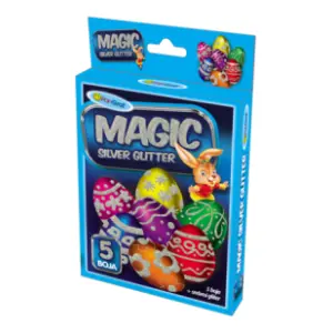 Gliter gel za ukrašavanje jaja magic srebrni PANGRAF 5kom slide slika