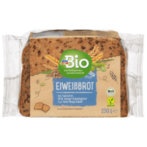 Hleb DM BIO visokoproteinski 250g slide slika