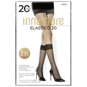 INNAMORE Elastico dokolenice 20den crne univerzalne slide slika