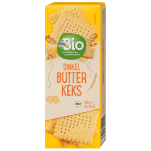 Keks DM BIO od spelte sa maslacem 150g slide slika