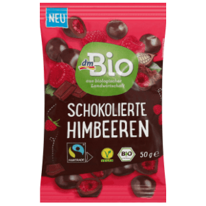 Liofilizovane maline DM BIO čokolada 50g slide slika
