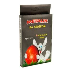 Metalik gel boja za jaja sa sedefom KGT 4kom slide slika