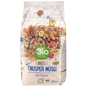 Musli DM BIO hrskavi za decu 375g slide slika