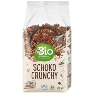 Organski musli DM BIO čokoladni crunchy 500g slide slika