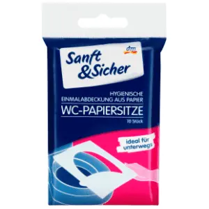 Papirna navlaka za WC šolju SANFT&SICHER 10kom slide slika