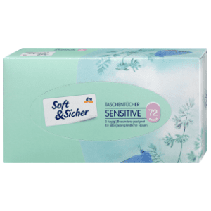 Papirne maramice SOFT&SICHER sensitive kutija 3sloja 72kom slide slika