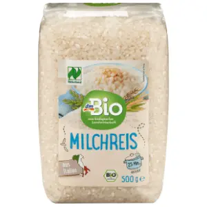 Pirinač DM BIO za sutlijaš beli okruglo zrno 500g slide slika