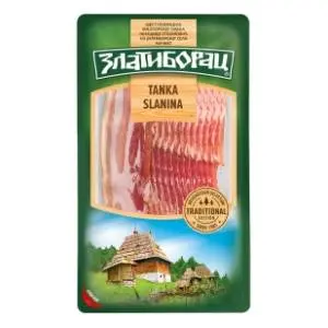 Slanina ZLATIBORAC tanka vakuum 100g slide slika