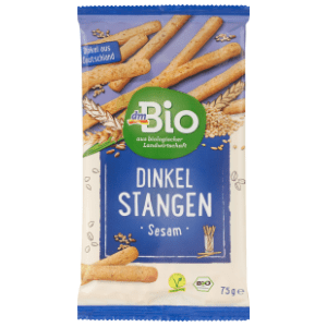 Štapići DM BIO od spelte sa susamom 75g slide slika