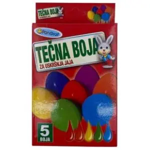 Tečna boja za uskršnja jaja PANGRAF 5kom slide slika