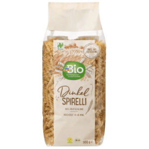 Testenina DM BIO Spirelli od spelte organska 500g slide slika
