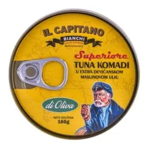 Tunjevina IL CAPITANO komadi u maslinovom ulju 160g slide slika