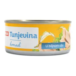 Tunjevina MAXI komadi u biljnom ulju 160g slide slika
