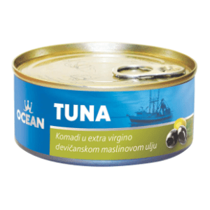 Tunjevina OCEAN komadi u maslinovom ulju 160g slide slika