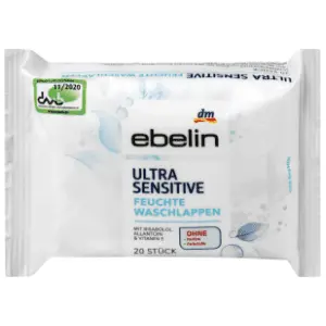Vlažne krpice EBELIN Ultra sensitive za čišćenje kože 20kom slide slika
