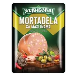 ZLATIBORAC mortadela sa maslinama 125g slide slika