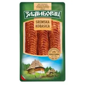 ZLATIBORAC Sremska kobasica slajs 100g slide slika