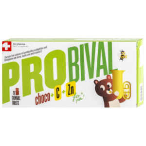 4U PHARMA Probival choco+C+Zn čokoladni medvedići 20kom slide slika