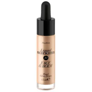 AURA Face & body pearl glow drops hajlajter za lice i telo slide slika