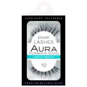 AURA Power lashes veštačke trepavice 10 slightly nightly slide slika
