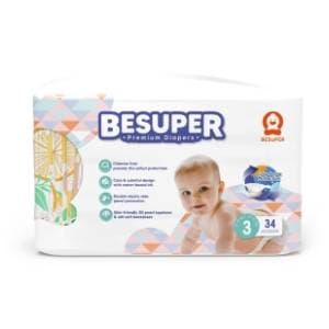 BESUPER pelene premium 3 34kom slide slika