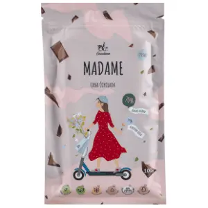 Čokolada CHOCOLLAMA Madame crna 70% kakao 100g slide slika