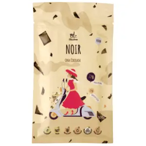 Čokolada CHOCOLLAMA Noir crna 77% kakao 100g slide slika