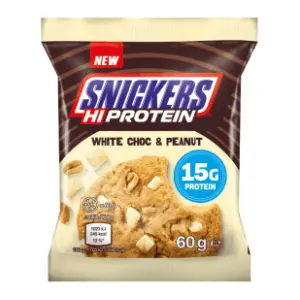 Keks SNICKERS Hi protein cookies white chocolate & peanut 60g slide slika