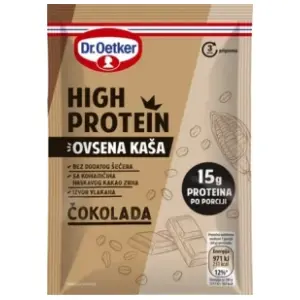 DR. OETKER ovsena kaša high protein čokolada 64g slide slika