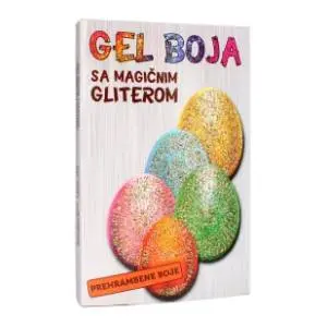 Gel boja za jaja sa magičnim gliterom slide slika