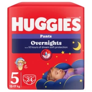 HUGGIES noćne pelene pants Little Movers 5 24kom slide slika