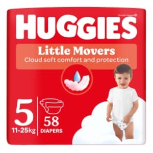 HUGGIES pelene Little Movers 5 58kom slide slika