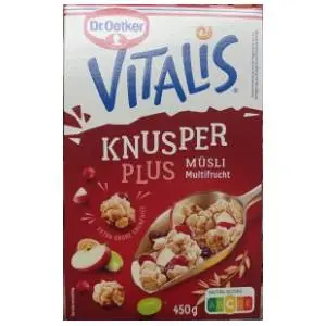 Musli DR. OETKER Vitalis krispi multi voćni 450g slide slika