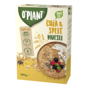 Musli O'PLANT Chia&spelt 350g slide slika