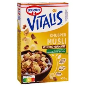 Musli VITALIS Krispi čokolada banana 450g slide slika