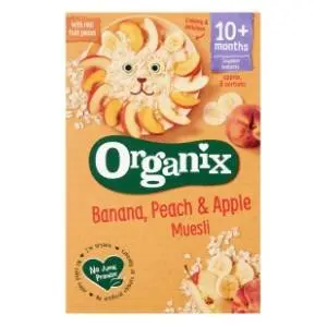 ORGANIX musli banana breskva i jabuka 10m+ 200g slide slika