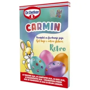 Retro boje za jaja carmin DR. OETKER slide slika