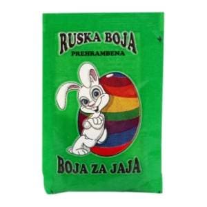 Ruska boja za jaja zelena slide slika