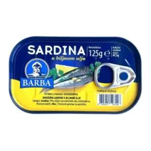 Sardina BARBA u ulju 125g slide slika