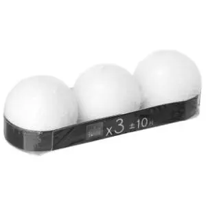 Set sveća ATMOSPHERA rustic ball white 88g slide slika