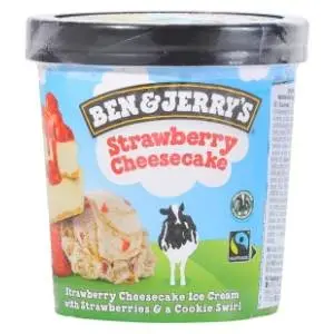 Sladoled BEN&JERRY'S strawberry 100ml slide slika