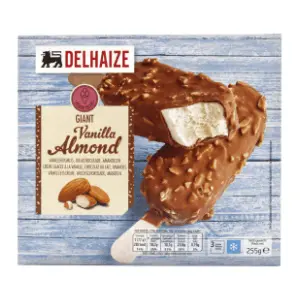 Sladoled DELHAIZE almond 255g 3kom slide slika