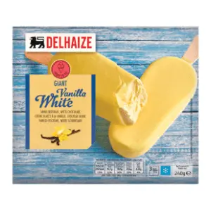 Sladoled DELHAIZE bela čokolada 3x80g slide slika