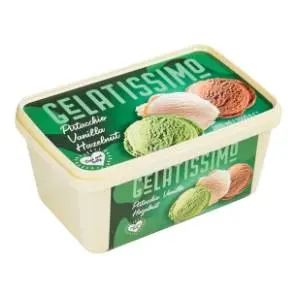 Sladoled GELATISSIMO lešnik vanila pistaći 2000ml slide slika
