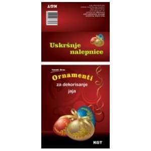 Uskršnje nalepnice za jaja ornament KGT slide slika