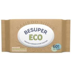 Vlažne maramice BESUPER Eco bamboo 60kom slide slika