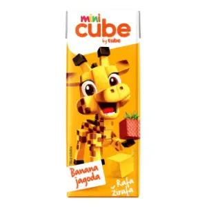 Voćni sok CUBE By Tube banana jagoda 200ml slide slika