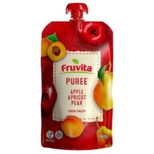 FRUVITA voćni pire jabuka kajsija kruška 180g slide slika