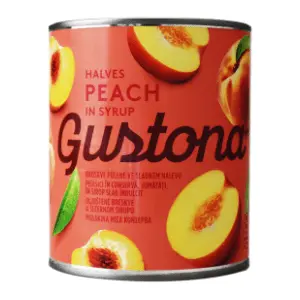 Kompot breskva polovine GUSTONA 820g slide slika